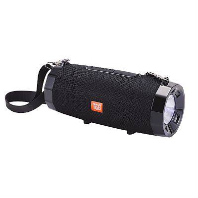 TG535 fabric wireless Bluetooth speaker outdoor portable  LED flashlight heavy subwoofer Outdoor Speaker Wireless Stereo