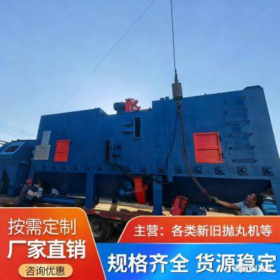 Roller type shot blasting machine with variable frequency speed regulation H-shaped steel structure steel plate and steel pipe