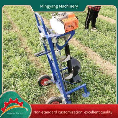 Greenhouse Orchard Column Drilling Machine, Single - Person Operated Large - Diameter Pit Digger, Gasoline Two - Stroke Hole - Drilling Ground Drill