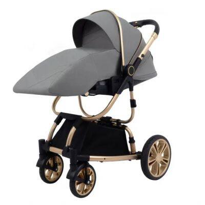 Wholesale Baby Stroller With Cup Holder Linen Material Baby Stroller With Cup Holder for Travel Cheap and Elegant