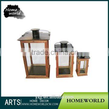 S/3 Vintage High Quality Portable Candle Holders Garden Lantern