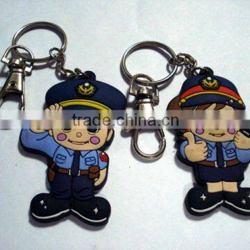 A police shape key chain