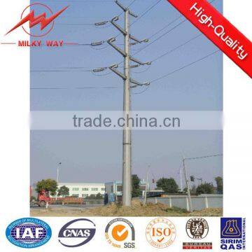 10m-15m steel pole for transmission line