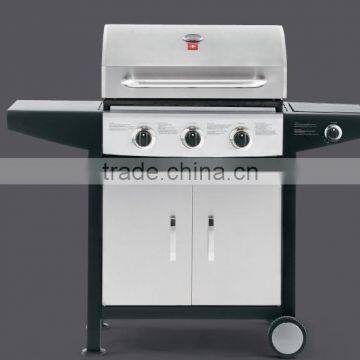 Outdoor / Indoor CSA & CE Stainless Steel 3 Burner Gas BBQ Grill (3B+SB)                        
                                                Quality Choice