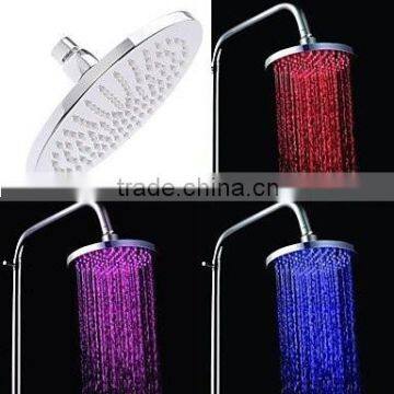 Three Colour Changed LED 8 Inch Overhead Shower