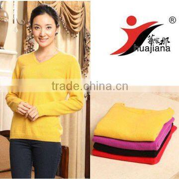 100% pure cashmere jumper/Simple women sweater