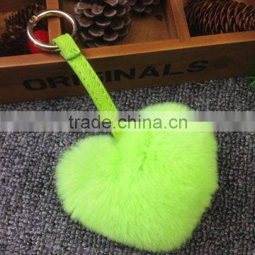 2016 Latest Cute Heart Pendant Fashion Girls Bag Phone Carkey Ornaments Leather Keychain photo-6