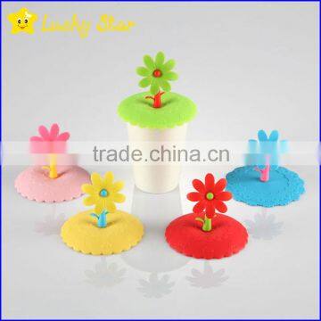 Ceramic Coffee Mug and Pot Silicone Cover Lids Various Colors Universal for Cup and Tumblers