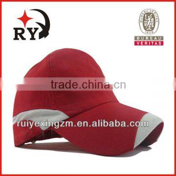 red peaked cap with mesh fabric for kids