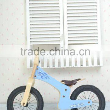 Toddler balance bike wooden baby bike