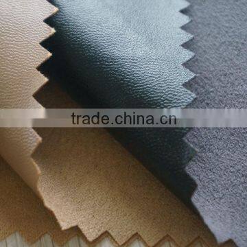 100% Polyester pu Suede Leather for Leather Garments