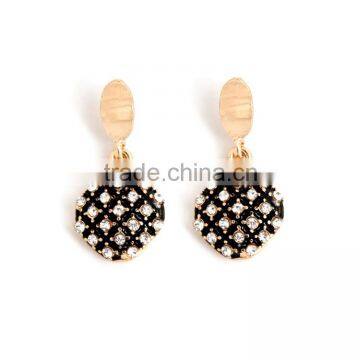 rhinestone small heart earring fashion jewelry accessories