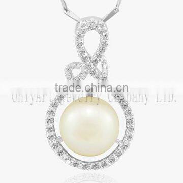 S925 Sliver Jewelry Pearl Pendants Freshwater Pearl Girls Pendants photo-4
