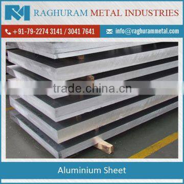 Reputed Merchant Exporting Long-Lasting Aluminium Sheet at Budget Price