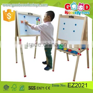 Pinewood easel double side drawing board adjustable wooden easel stand