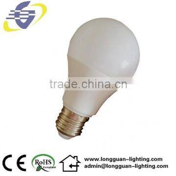 A60 SMD bulb 7W bulb plstic cup with PC cover high brightness