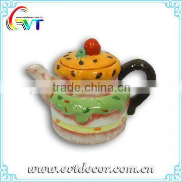 Porcelain Teapot with Cake Shape