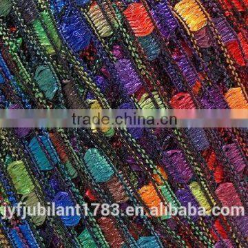 Doped Dyed Polyester/Nylon Fancy Ladder Yarn For Knitting Clothes