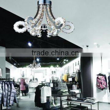 Guzhen Hanging Bright Light Crystal Chandeliers Commercial Stainless Steel Body Led Pendant Lighting for Hotel Quality Choice photo-4