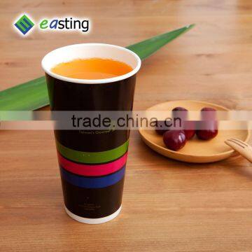 Beautiful design 22 oz decorative disposable paper mugs