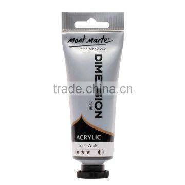 Mont Marte Dimension Acrylic Paint 75mls - Zinc White