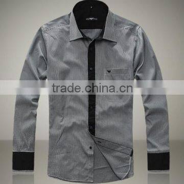 Latest style casual man shirt 2016