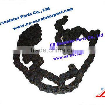 Black, Escalator handrail chain for Mitsubishi