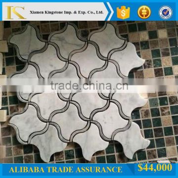 factory price carrara white marble dot for bathroom