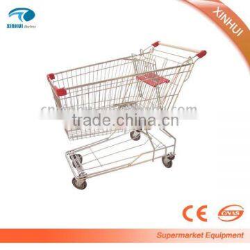 2016 Top Selling 60-240L Asian and Europe Style Supermarket Metal Shopping Trolley photo-2