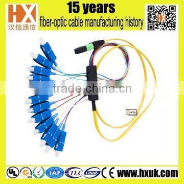 MPO multi core fiber optic patch cord Pre-terminated patchcords