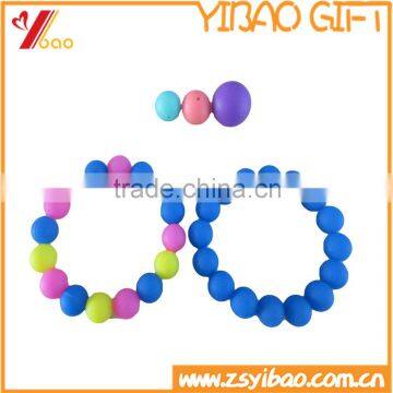 Pure Color/Colorful Silicone Beads Band