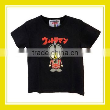 2016 Hot Products Bros Baby Rinne Kids Unisex Cotton Printed Short Sleeve Black Tee Shirt