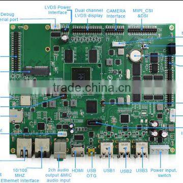 Hot Sale ! Zhejiang Qiyang Freescale I.MX6S Super Mainboard With Dual Etherent/SATA/HD MI/MIPI/CSI