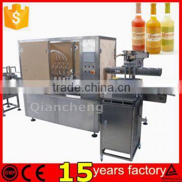 Trade assurance PLC controlled Automatic alcohol filling machine glass bottle