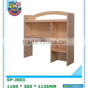 cheap Up-bookshelf for kids study bedroom furniture natrual color