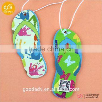 Chinese suppliers custom flip flops novelty shapes car air fresheners