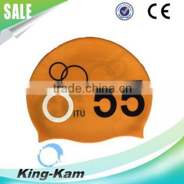 Customized Design And Colors Are Welcomed Wholesale 100% Silicone Swimming Cap Custom Swim Caps