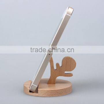 Shanshuimuyuan custom wooden cute mobile phone holder playing games