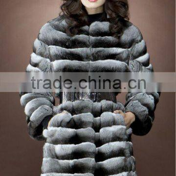 real chinchilla fur coat