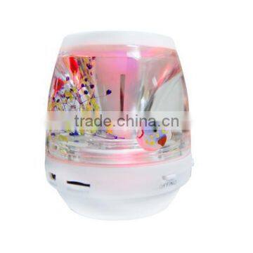 2015 new and hot water liquid bluetooth speaker with hands-free call and TF card surporting