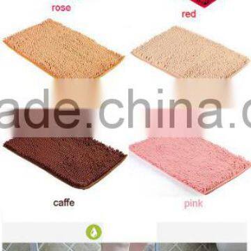 Cheap Price Home Textile Microfiber Polyester Clean Plain Floor Mat / Chenille Floor Mat photo-6