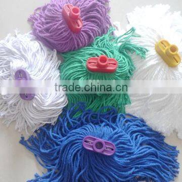 Polyester Mop Head Material and Plastic Pole Material Polyester cotton end loop mop head