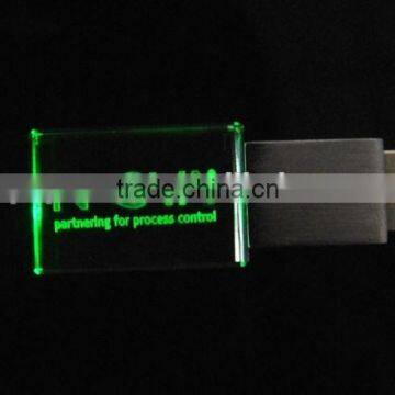 16G Crystal Usb Flash Drive With Laser Logo photo-3