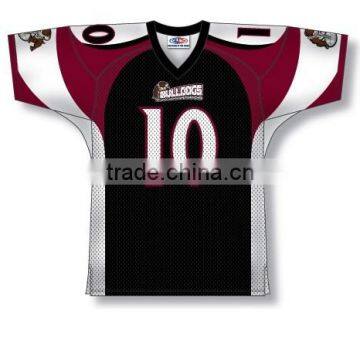 Polyester Spandex custom Sublimated Bulldogs American Football Jersey/Shirt
