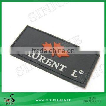 Sinicline Eco-Friendly 3D Logo Rubber Label for Garment