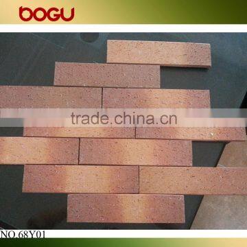 Natural exterior clinker tile for villa wall China manufacturer full body clinker tile scuf surface clinker tile 60x240mm