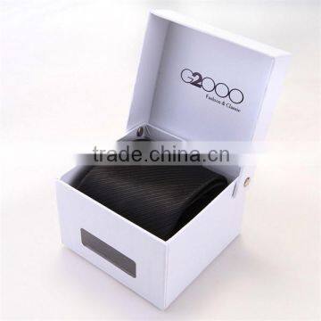 white custom made tow tie paper box packaging