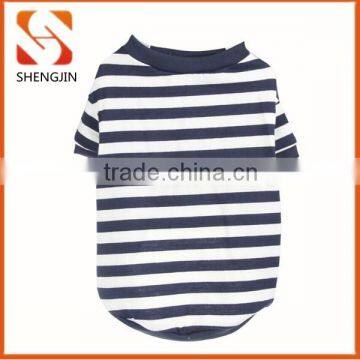 SJ-L6015 Factory sale cheap dog clothes black stripe cotton pet t shirts