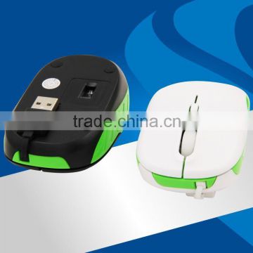 Hot sale retractable usb mouse/wired mouse /optical mouse 1000DPI