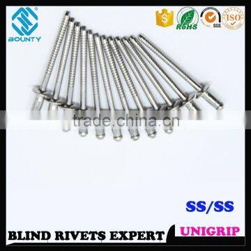 QUALITY FACTORY HIGH SHEAR AND TENSILE STRENGTH 316 STAINLESS STEEL UNI-GRIP BLIND POP RIVETS photo-2